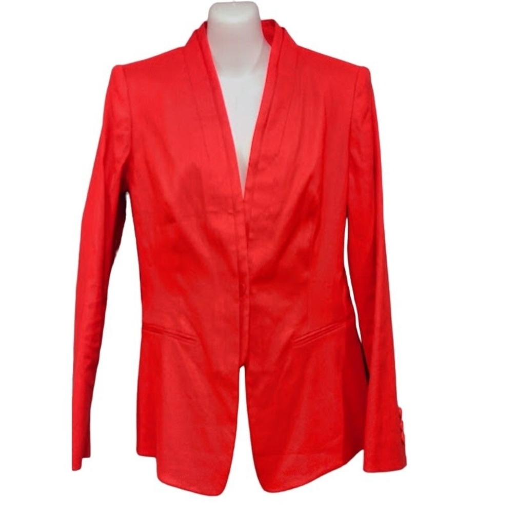 Lafayette 148 Partially Lined One‎ Button Blazer